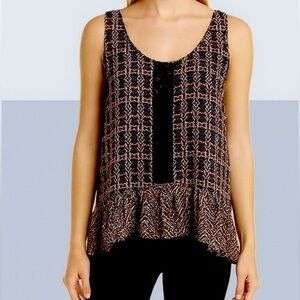 Japna | High Low Ruffle Top | Size XS